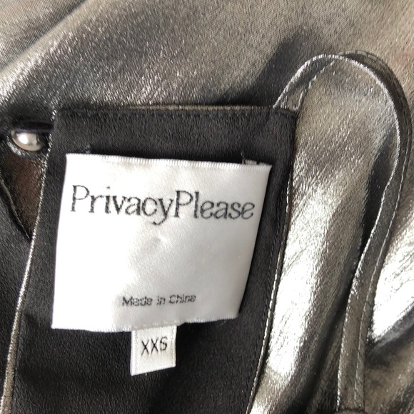 Privacy Please “Lehunt” Metallic Front Tie Dress! - Picture 12 of 13